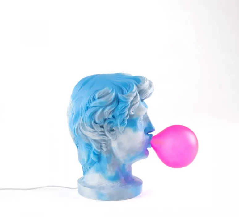 Lampe*Seletti Lampe à poser, Wonder Cloud, , L21cm, H40,5cm - bleu et rose