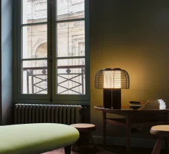 Lampe*DCW éditions Paris Lampe à poser, Yasuke, , LED, 2700/3400K, 1300lm, L39,5cm, H44,3cm - noir