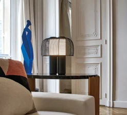 Lampe*DCW éditions Paris Lampe à poser, Yasuke, , LED, 2700/3400K, 1300lm, L39,5cm, H44,3cm - noir