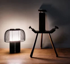 Lampe*DCW éditions Paris Lampe à poser, Yasuke, , LED, 2700/3400K, 1300lm, L39,5cm, H44,3cm - noir