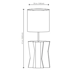 Lampe*Serax Lampe à poser, Yucca N°2, , Ø25cm, H61cm - gris clair