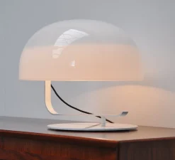 Lampe*Oluce Lampe à poser, Zanuso, , Ø42cm - blanc