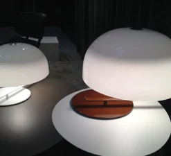 Lampe*Oluce Lampe à poser, Zanuso, , Ø42cm - blanc