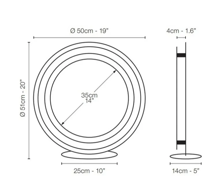 Lampe à poser, Zepto, blanc, LED, dim, 2700K, 1056 lm, L50cm, H51cm - Le Deun
