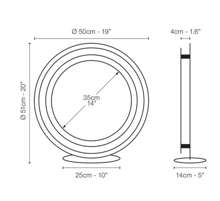 Lampe*Le Deun Lampe à poser, Zepto, , LED, dim, 2700K, 1056 lm, L50cm, H51cm - bronze foncé
