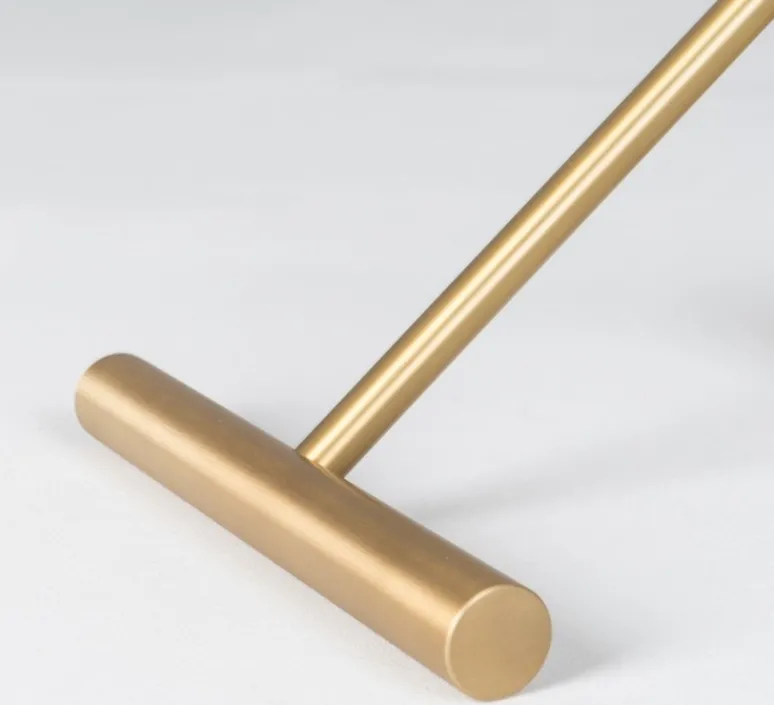 Lampe*Schwung Lampe à poser, Zosia, , L40cm, H44cm - Laiton laqué bruni