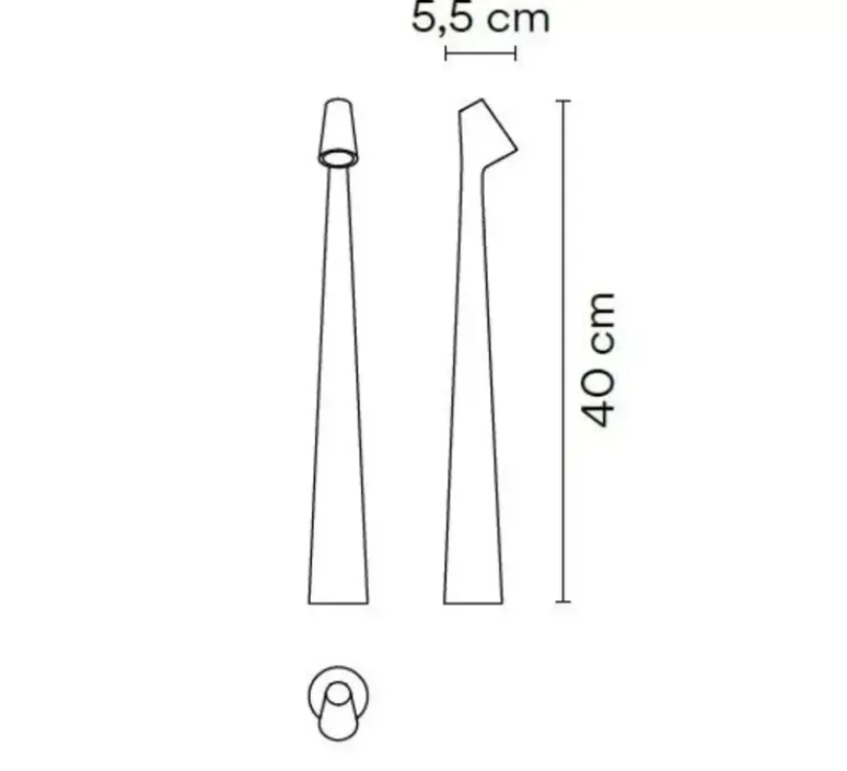 Lampe*Vibia Lampe, baladeuse, Africa 5585, , LED, dim, 2700K, 520 lm, L5cm, H40cm - beige M1