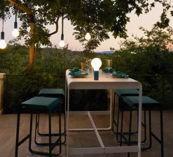 Lampe*Fermob Lampe, Baladeuse, APLÔ , , IP54, 3000 à 6000K, 70lm, Ø11.5cm, H24.5cm - bleu acapulco