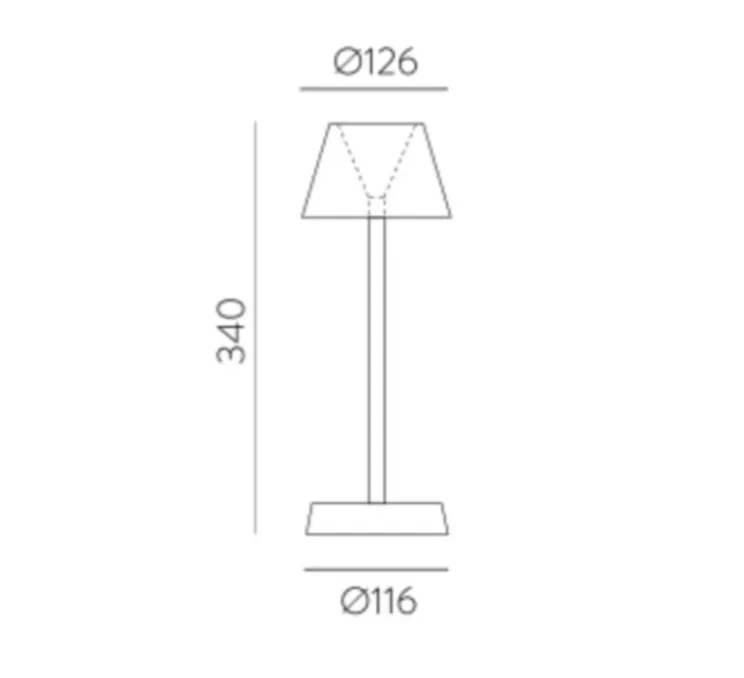 Lampe, Baladeuse, Asahi, blanc, IP54, LED, dim, 3000K, 380 lm, Ø12,6cm, H34cm - ACB