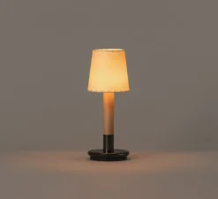 Lampe, Baladeuse, Basica Minima Bateria, parchemin, LED, dim, 2200K, 38 lm, Ø12,5cm, H33cm - Santa & Cole