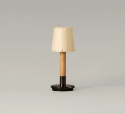 Lampe, Baladeuse, Basica Minima Bateria, parchemin, LED, dim, 2200K, 38 lm, Ø12,5cm, H33cm - Santa & Cole