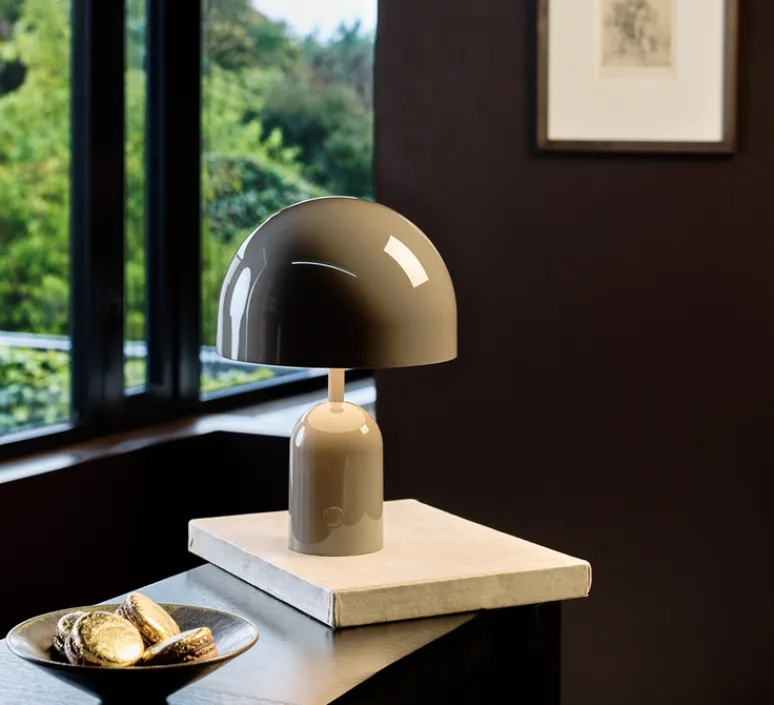Lampe*Tom Dixon Lampe, Baladeuse, Bell, , IP44, LED, dim, 3000K, 160 lm, L7,6cm, H28cm - Taupe