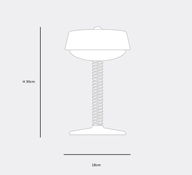 Lampe|Enfants*Fatboy Lampe, Baladeuse, Bellboy, , IP44, LED, dim, 2700K, 200 lm, Ø18cm, H30cm - Blanc Desert