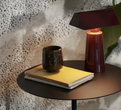 Lampe, baladeuse, Caret, Rouge burgundy foncé, LED, dim, 2700K, 100 lm, L15cm, H22cm - Andtradition