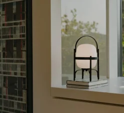 Lampe*Santa & Cole Lampe, Baladeuse, Cestita Alubat, , IP65, LED, dim, 2700K, 313 lm, Ø22cm, H36cm - noir