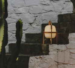 Lampe, Baladeuse, Cestita Bateria, bois, LED, dim, 2700K, 313 lm, Ø22cm, H36cm - Santa & Cole