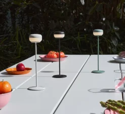 Lampe, Baladeuse, Cheerio, sauge, IP55, LED, dim, 2200K, 14 lm, Ø8cm, H26cm - Fatboy