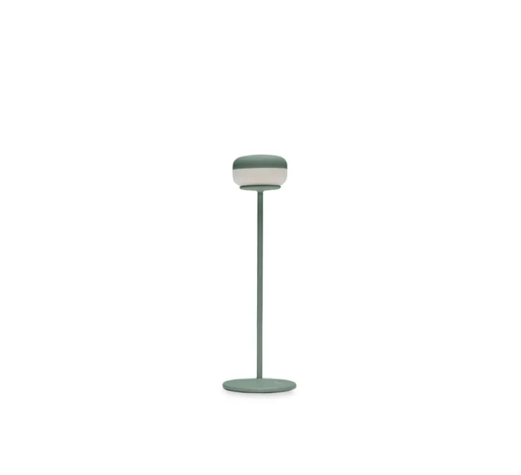 Lampe, Baladeuse, Cheerio, sauge, IP55, LED, dim, 2200K, 14 lm, Ø8cm, H26cm - Fatboy