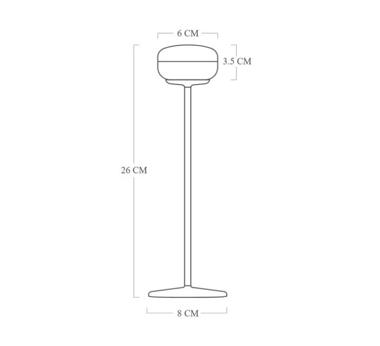 Lampe, Baladeuse, Cheerio, sauge, IP55, LED, dim, 2200K, 14 lm, Ø8cm, H26cm - Fatboy