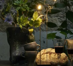 Lampe, baladeuse, Cordeless, BOUCLE, noir et laiton, L8cm, H47cm - DCW éditions Paris