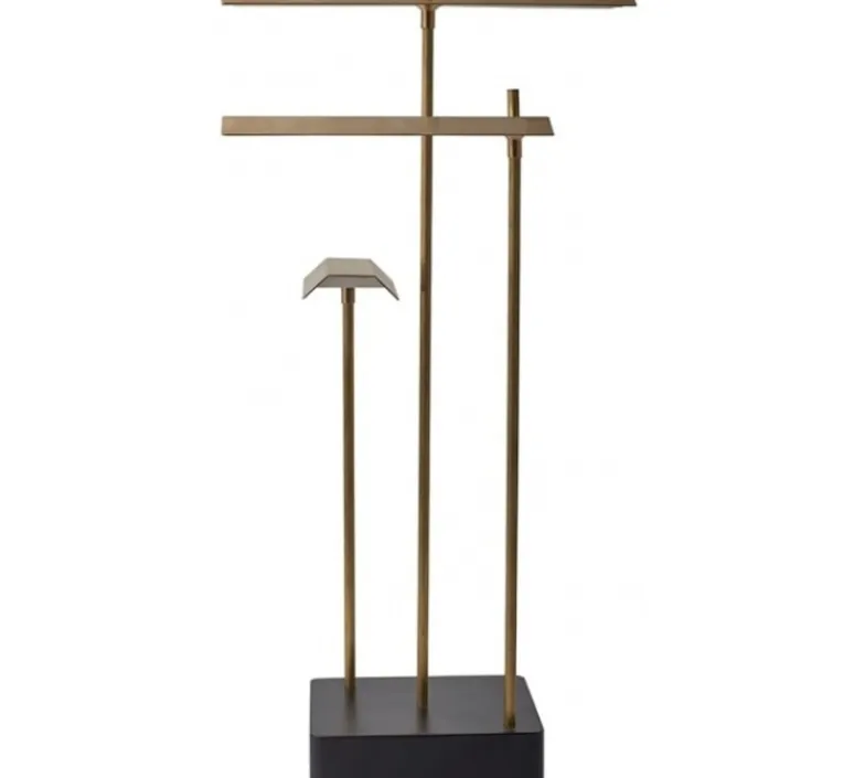 Lampe*DCW éditions Paris Lampe, baladeuse, Cordeless, KNOKKE, LED, 2700k, , L8cm, H35cm - noir et laiton