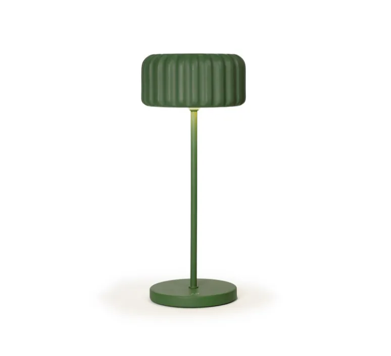 Lampe*Atelier Pierre Lampe, Baladeuse, Dentelles Bistro, , LED, dim, 3000K-6000K, 200lm, Ø12cm, H28cm - olive