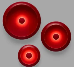 Lampe, Baladeuse, d'extérieur, Oloha Rouge Lobby Medium, rouge, IP55, LED, 2200K, 200 lm, L30cm, H7,3cm - Fatboy