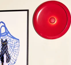 Lampe*Fatboy Lampe, Baladeuse, d'extérieur, Oloha Lobby Large, , IP55, LED, 2200K, 200 lm, L37,5cm, H8,2cm - rouge