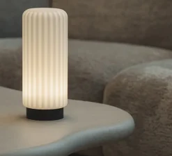 Lampe, baladeuse d'extérieur, Dentelles H29, noir, IP65, LED, 3000K, 100lm, Ø12cm, H29cm - Atelier Pierre