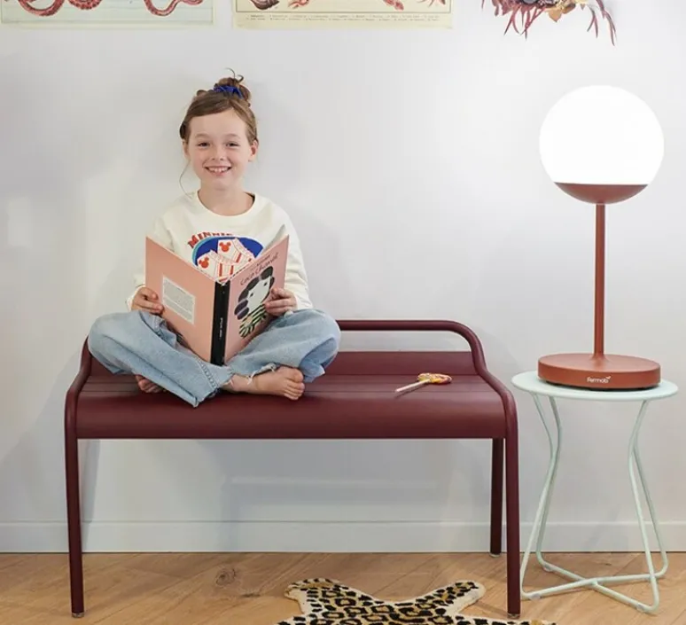 Lampe*Fermob Lampe, baladeuse d'extérieur, Mooon !, orcre rouge, dim, 3000K à 6000K, 500lm, IP44, Ø25cm, H63cm - ocre rouge