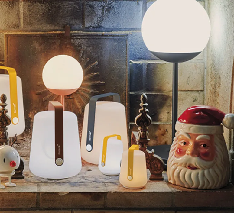 Lampe*Fermob Lampe, Baladeuse, d'extérieur, BALAD, , H38cm, Ø28cm, LED, IP44, 2300,4000,6000K, 40lm - bleu acapulco