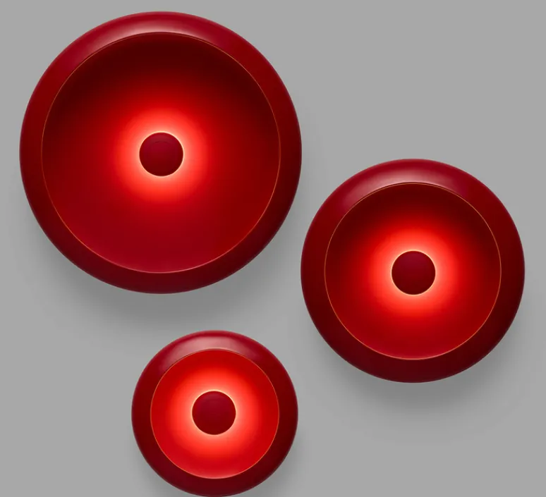 Lampe*Fatboy Lampe, Baladeuse, d'extérieur, Oloha Lobby Small, , IP55, LED, 2200K, 200 lm, L22,5cm, H6,1cm - rouge