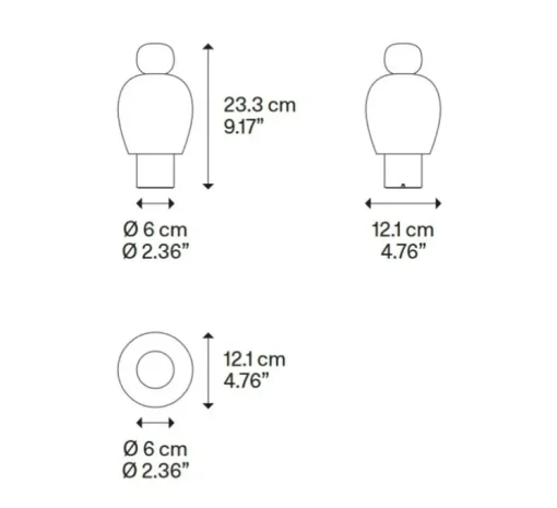Lampe, Baladeuse, Easy Peasy Kelp, vert & or rose, verre teinté miel, LED, dim, 2700K, 380 lm, Ø12,1cm, H23,3cm - Lodes