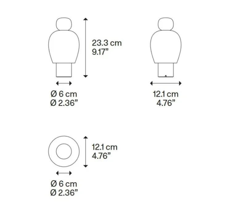 Lampe, Baladeuse, Easy Peasy Kelp, vert & or rose, verre teinté miel, LED, dim, 2700K, 380 lm, Ø12,1cm, H23,3cm - Lodes