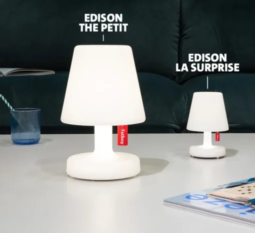 Lampe|Enfants*Fatboy Lampe, Baladeuse, Edison La Surprise, , IP44, LED, dim, 3000K, 60 lm, Ø9,7cm, H15cm - blanc
