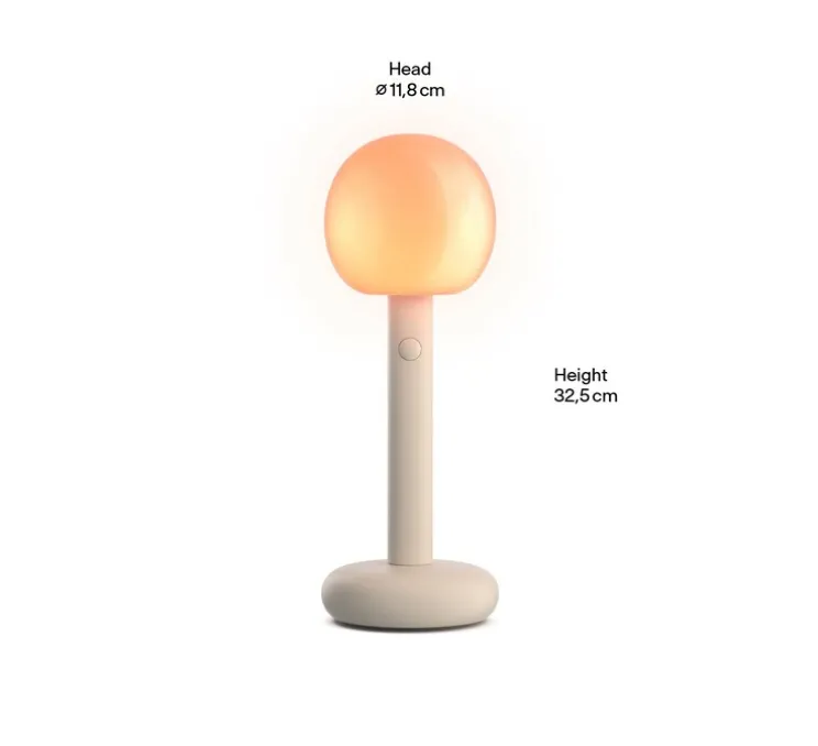 Lampe, Baladeuse, Fire, noir, IP21, LED, dim, 1300K à 2700K, 240 lm, Ø11,8cm, H32,5cm - GRAU