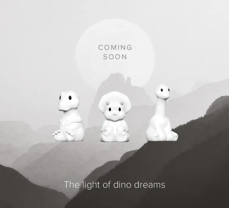 Enfants|Lampe*Mr Maria Lampe, Baladeuse, First Light Giants Dino, Mira Triceratops, , LED, dim, 2 700K, 100lm, L24cm, H14cm - blanc