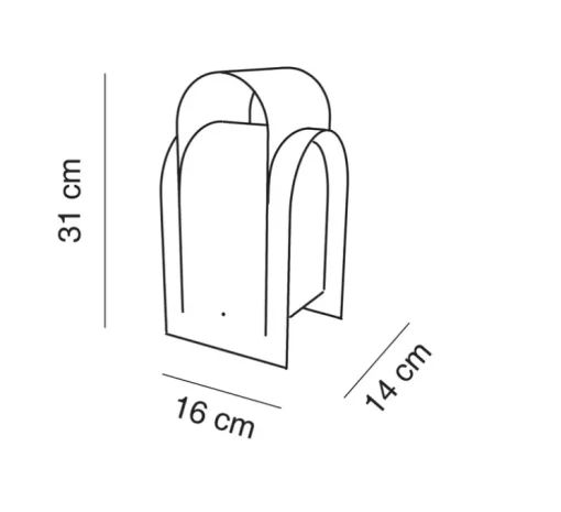 Lampe, Baladeuse, Fold Out, chargeur et câble USB inclus, noir, IP45, LED, dim, 3000K, 290 lm, L16cm, H31cm - Alma light