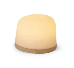 Lampe*Atelier Pierre Lampe, Baladeuse, Fondant set de 3, , IP65, LED, dim, 2700K, 100 lm, Ø26cm, H8,5cm - chêne