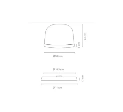 Lampe*Atelier Pierre Lampe, Baladeuse, Fondant set de 3, , IP65, LED, dim, 2700K, 100 lm, Ø26cm, H8,5cm - chêne