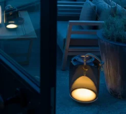 Lampe*Brokis Lampe, Baladeuse, Knot Battery, , IP44, LED, 2700K, 580 lm, Ø30cm, H46cm - verre fumé