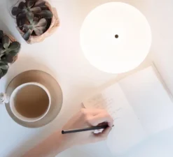 Lampe, baladeuse, Kushi 16 Mobile, blanc, noir, LED, Ø16cm, H17cm - KDLN