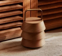 Lampe*Ferm Living Lampe, Baladeuse, Luver, , IP44, LED, dim, 2200K, 65 lm, Ø15cm, H22cm - naturel