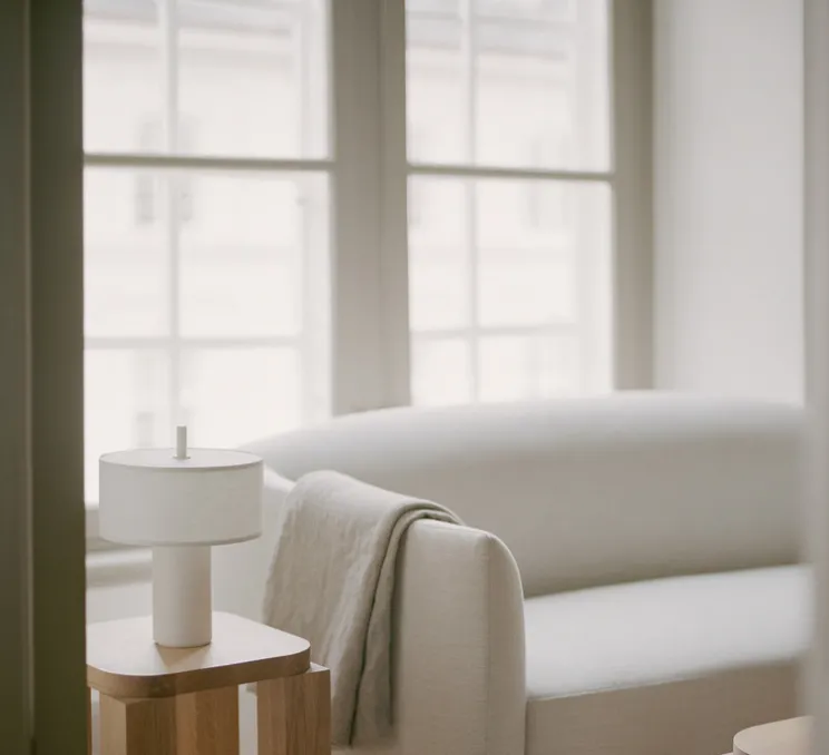 Lampe, Baladeuse, Margin, blanc, LED, dim, 2500-2700-3000K, 220 lm, Ø23cm, H31cm - New Works