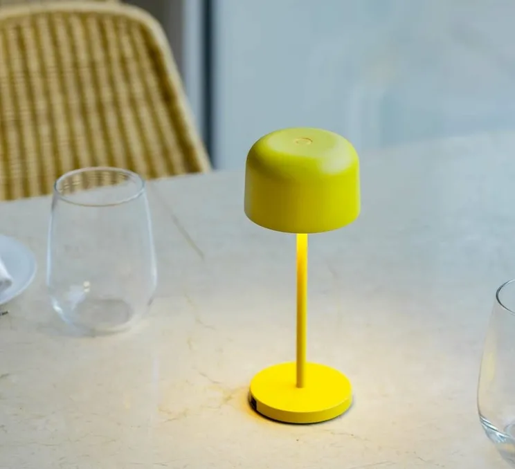 Lampe, Baladeuse, Mavis 200, jaune, IP54, LED, dim, 2700K, 150 lm, Ø8,05cm, H20cm - Faro