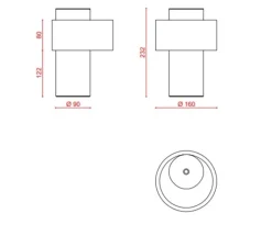Lampe*Tooy Lampe, Baladeuse, Nastro 563.34, , IP54, LED, dim, 2700K, 320 lm, Ø16cm, H23,2cm - vert menthe