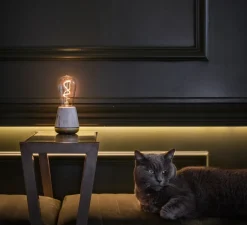 Lampe*Humble Lampe, Baladeuse, One, , Ø8,5cm, H19,5cm - marbre blanc