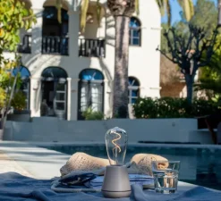 Lampe*Humble Lampe, Baladeuse, One Outdoor, , IP65, Ø8,5cm, H19,5cm - gris lin