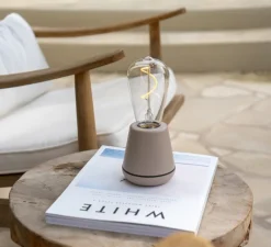 Lampe*Humble Lampe, Baladeuse, One Outdoor, , IP65, Ø8,5cm, H19,5cm - gris lin