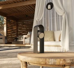 Lampe, Baladeuse, Perdue, Arc 30, noir, LED, dim, 3000K, 157 lm, Ø7cm, H10cm - Lumina